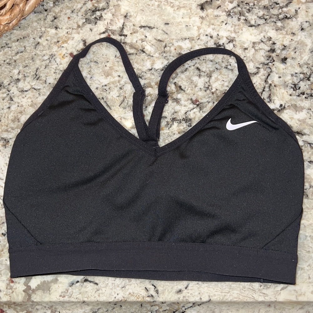 Black Nike sports bra size medium